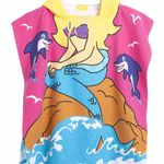 Jucarii, Copii si Bebe - Igiena si ingrijire - Baia bebelusului - Prosoape si halate de baie copii - Prosop de Baie Mercaton, Pentru Copii, Tip Halat, din Microfibra, Model cu Sirena, 250 g/m², 58 x 57 cm - Infinity.ro