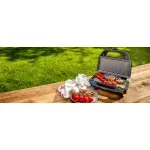 Electronice si Electrocasnice - Electrocasnice bucatarie - Preparare paine - Sandwich-maker - Sandwich-maker 6 in 1, ETA Sorento Plus 5151, 900 W, otel inoxidabil, 6 tipuri de placi detasabile - Infinity.ro