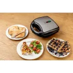 Electronice si Electrocasnice - Electrocasnice bucatarie - Preparare paine - Sandwich-maker - Sandwich-maker 4 in 1 Gallet Torcy CRO 616, 700W, 4 tipuri de placi detasabile - Infinity.ro