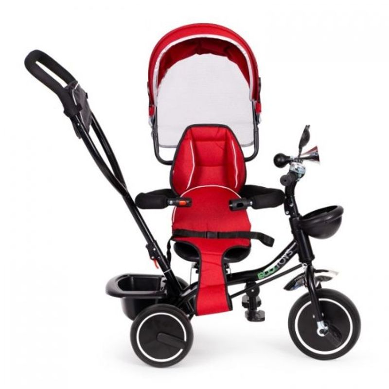 Jucarii, Copii si Bebe - Jucarii si jocuri - Jucarii de exterior - Triciclete - Tricicleta Multifunctionala pentru Copii 1-5 ani, Scaun rotativ 360°, Roti EVA, Control parental, Parasolar, Ecotoys - Infinity.ro