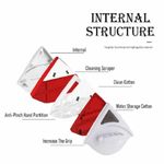 Market - Curatenie si intretinere casa - Produse menaj - Maturi si farase - Stergator Dublu Mercaton cu Magnet pentru Curatarea Geamurilor cu Grosime intre 3 si 8 mm, Alb cu Rosu - Infinity.ro