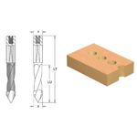Casa si Gradina - Constructii - Scule electrice si accesorii - Seturi si accesorii pentru gaurit si insurubat - Burghiu CMS gauri strapunse coada cilindrica aplatisata surub reglaj D10x35x70 Z2 STG - Infinity.ro