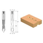 Casa si Gradina - Constructii - Scule electrice si accesorii - Seturi si accesorii pentru gaurit si insurubat - Burghiu CMS gauri strapunse coada cilindrica aplatisata surub reglaj D 5x35x70 Z2 DR. - Infinity.ro