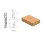 Casa si Gradina - Constructii - Scule electrice si accesorii - Seturi si accesorii pentru gaurit si insurubat - Burghiu CMS gauri infundate spira rectificata coada cilindrica aplatisata D 10X30X57.5 Z2+2 STG. - Infinity.ro