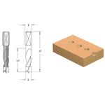Casa si Gradina - Constructii - Scule electrice si accesorii - Seturi si accesorii pentru gaurit si insurubat - Burghiu CMS gauri infundate spira rectificata coada cilindrica aplatisata D 10X43X70 Z2+2 STG. - Infinity.ro