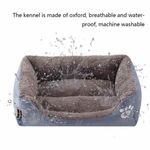 Petshop - Accesorii petshop - Culcusuri si custi - Culcusuri si saltele - Patut Mercaton pentru Caini, Imblanit, Anti-Aderent, Calduros si Moale, Marimea L, 65 x 50 x 16 cm. Gri - Infinity.ro