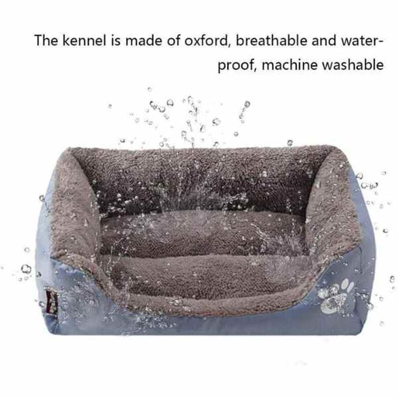 Petshop - Accesorii petshop - Culcusuri si custi - Culcusuri si saltele - Patut Mercaton pentru Caini, Imblanit, Anti-Aderent, Calduros si Moale, Marimea L, 65 x 50 x 16 cm. Gri - Infinity.ro