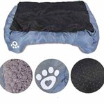 Petshop - Accesorii petshop - Culcusuri si custi - Culcusuri si saltele - Patut Mercaton pentru Caini, Imblanit, Anti-Aderent, Calduros si Moale, Marimea L, 65 x 50 x 16 cm. Gri - Infinity.ro