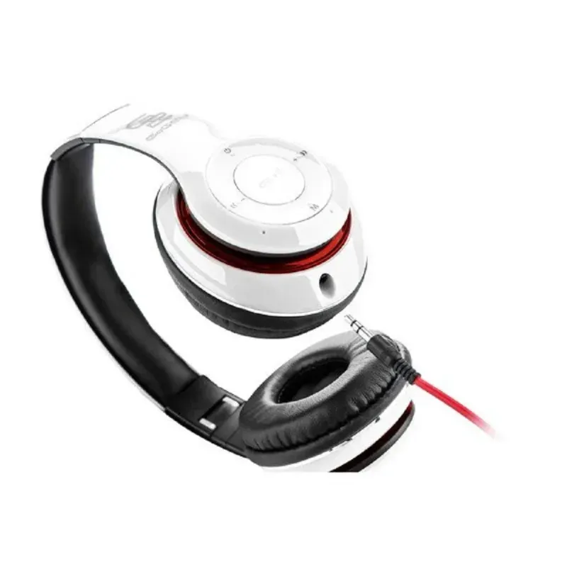 TV, Audio-Video si Foto - Portabile audio - Casti audio - Casti audio fara fir GoGEN HBTM 41WR, Bluetooth, radioFM incorporat, microfon, alb cu rosu - Infinity.ro