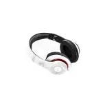 TV, Audio-Video si Foto - Portabile audio - Casti audio - Casti audio fara fir GoGEN HBTM 41WR, Bluetooth, radioFM incorporat, microfon, alb cu rosu - Infinity.ro