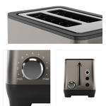 Electronice si Electrocasnice - Electrocasnice bucatarie - Preparare paine - Prajitoare de paine - Prajitor de paine AIWA ABT-1000, 2 felii, 1000W, 7 nivele de rumenire, Decongelare si Reincalzire - Infinity.ro