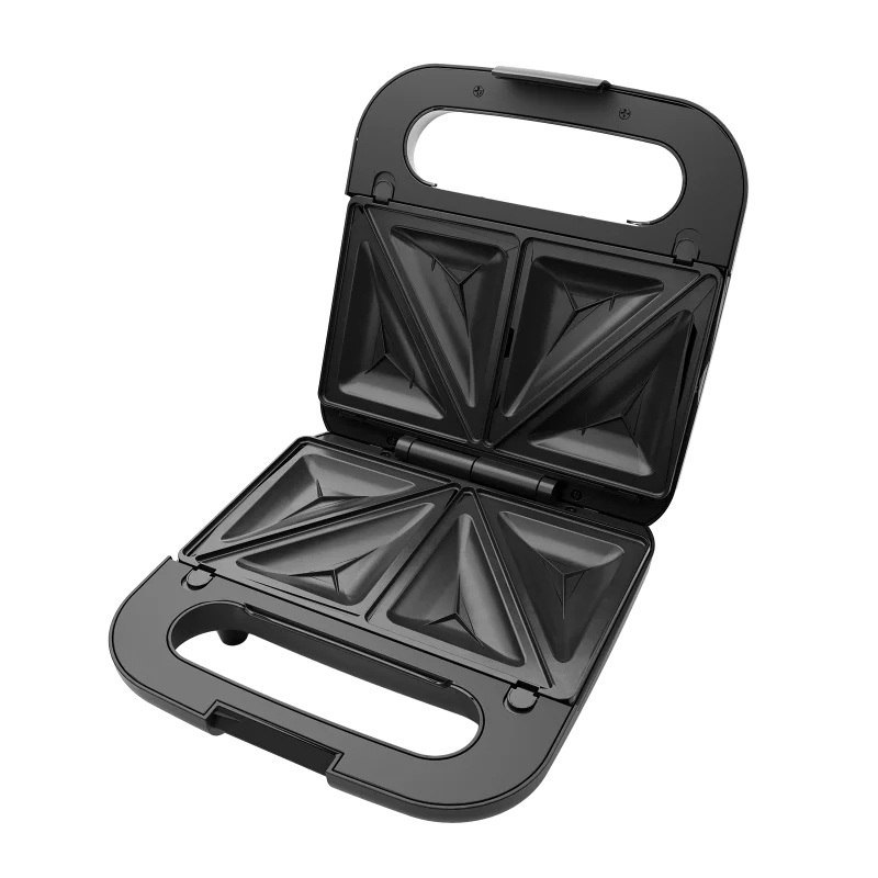 Electronice si Electrocasnice - Electrocasnice bucatarie - Preparare paine - Sandwich-maker - Sandwich maker 3 in 1 AIWA ASM-750, 750W, placi detasabile antiaderente, sandwich, grill, waffle, Maro - Infinity.ro