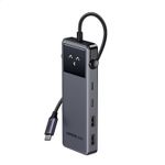 PC, gaming si accesorii - Retelistica - Hub-uri - Hub USB-C UGREEN UNO, 10Gbps, HDMI 4K@60Hz, Afisaj LED Inteligent, 2xUSB-A, 2xUSB-C, PD 100 W, Compatibiliate Universala - Infinity.ro