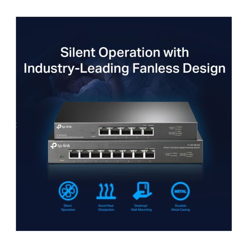 PC, gaming si accesorii - Retelistica - Switch-uri - Switch-uri cu management - Switch TL-SG105-M2, 5 porturi 2.5G - Infinity.ro