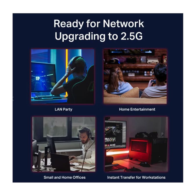 PC, gaming si accesorii - Retelistica - Switch-uri - Switch-uri cu management - Switch TL-SG105-M2, 5 porturi 2.5G - Infinity.ro