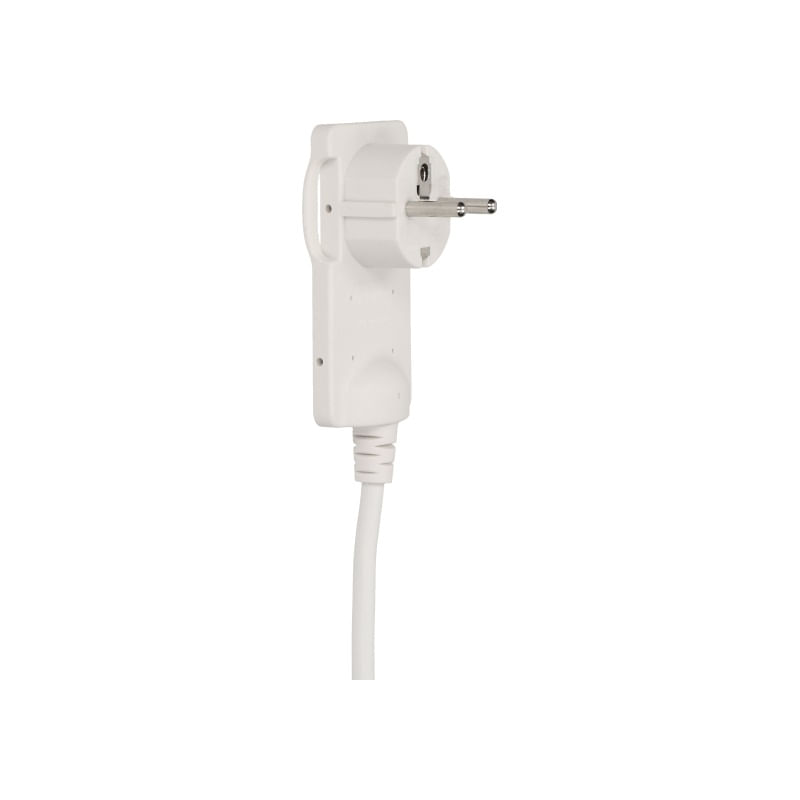 Casa si Gradina - Electrice - Accesorii electrice - Accesorii prize si intrerupatoare - Stecher extra slim cu maner ORNO OR-AE-1312/W, 250V, cablu 1.5m, alb - Infinity.ro