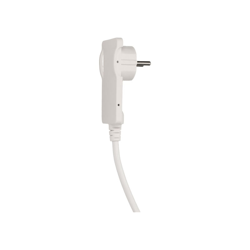 Casa si Gradina - Electrice - Accesorii electrice - Accesorii prize si intrerupatoare - Stecher extra slim cu maner ORNO OR-AE-1312/W, 250V, cablu 1.5m, alb - Infinity.ro