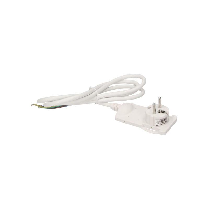Casa si Gradina - Electrice - Accesorii electrice - Accesorii prize si intrerupatoare - Stecher extra slim cu maner ORNO OR-AE-1312/W, 250V, cablu 1.5m, alb - Infinity.ro