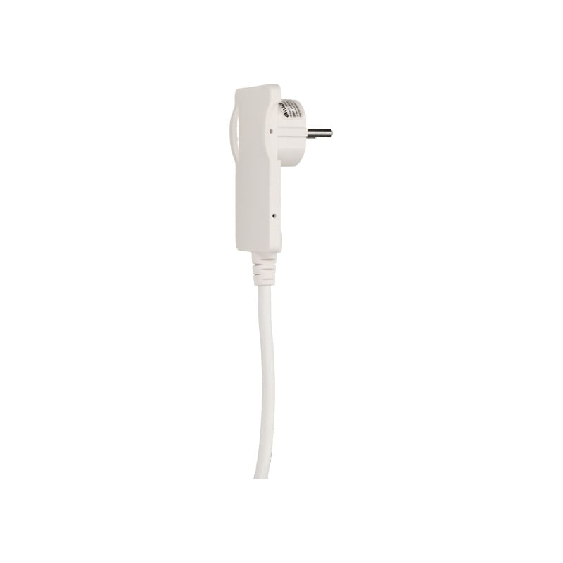 Casa si Gradina - Electrice - Accesorii electrice - Accesorii prize si intrerupatoare - Stecher extra slim cu maner ORNO OR-AE-1312/W, 250V, cablu 1.5m, alb - Infinity.ro