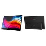 PC, gaming si accesorii - Desktop PC & monitoare - Monitoare - Monitor portabil Verbatim 15.6", Full HD 1920x1080, IPS, USB-C, Negru, set cu cabluri - Infinity.ro