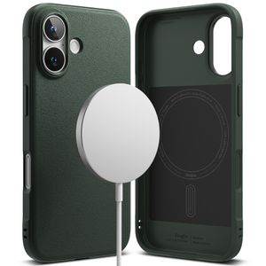 Husa pentru iPhone 16, H75, Poliuretan, Dark Green