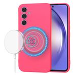 Laptop, Telefoane si Tablete - Telefoane mobile si accesorii - Accesorii Telefoane - Huse telefoane - Husa pentru Samsung Galaxy A54, V49, Panza, Hot Pink - Infinity.ro