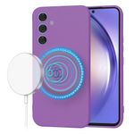 Laptop, Telefoane si Tablete - Telefoane mobile si accesorii - Accesorii Telefoane - Huse telefoane - Husa pentru Samsung Galaxy A54, V56, Panza, Purple - Infinity.ro