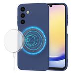 Laptop, Telefoane si Tablete - Telefoane mobile si accesorii - Accesorii Telefoane - Huse telefoane - Husa pentru Samsung Galaxy A25 5G, V53, Panza, Navy Blue - Infinity.ro