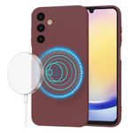 Laptop, Telefoane si Tablete - Telefoane mobile si accesorii - Accesorii Telefoane - Huse telefoane - Husa pentru Samsung Galaxy A25 5G, V51, Panza, Plum Red - Infinity.ro