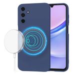 Laptop, Telefoane si Tablete - Telefoane mobile si accesorii - Accesorii Telefoane - Huse telefoane - Husa pentru Samsung Galaxy A15 4G/A15 5G, V42, Panza, Navy Blue - Infinity.ro