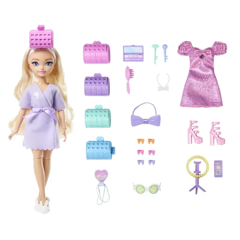 Jucarii, Copii si Bebe - Jucarii si jocuri - Papusi si accesorii - Papusi - Barbie Dream Besties Set Papusa Barbie Malibu Pregateste-te Cu Barbie - Infinity.ro