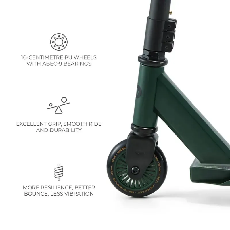 Sport si Outdoor - Role, trotinete si skateboard - Trotinete copii - Trotineta Kinderkraft Solis, Green - Infinity.ro