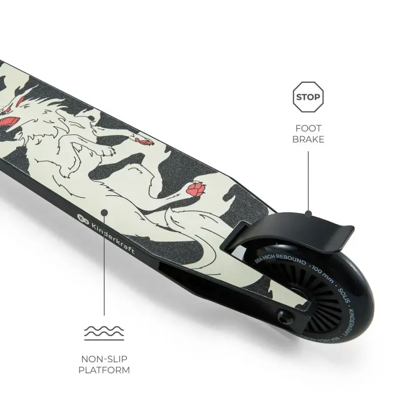 Sport si Outdoor - Role, trotinete si skateboard - Trotinete copii - Trotineta Kinderkraft Solis, Black - Infinity.ro