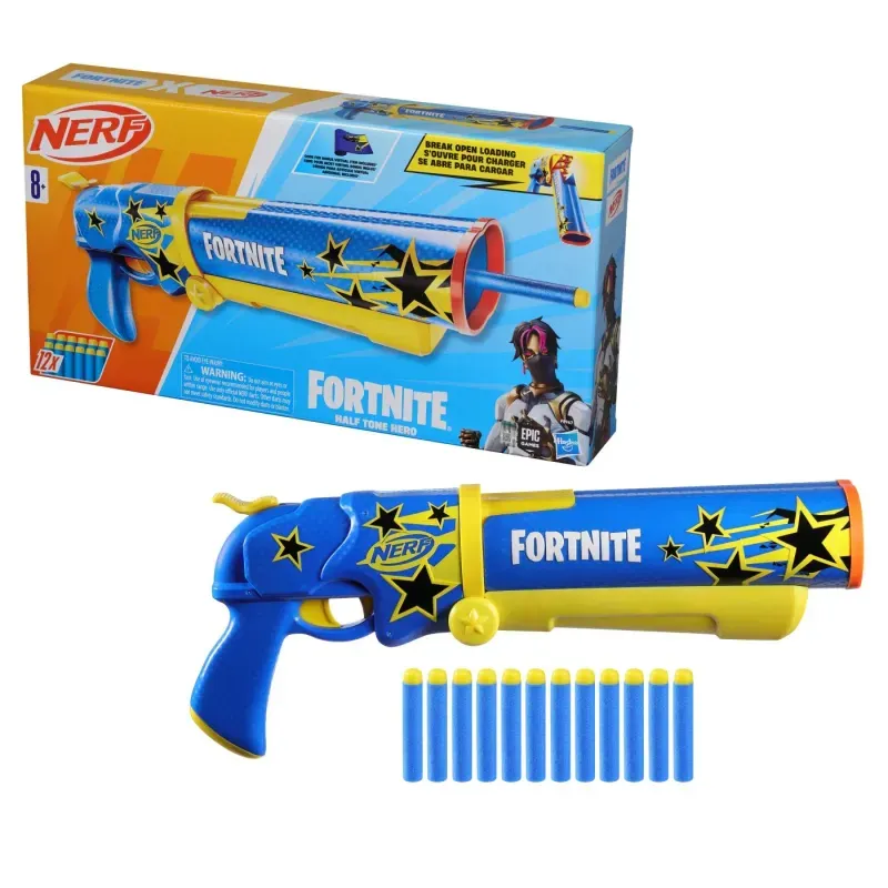 Jucarii, Copii si Bebe - Jucarii si jocuri - Jucarii de rol - Arme de jucarie - Nerf Blaster Fortnite Half Tone Hero - Infinity.ro