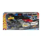Jucarii, Copii si Bebe - Jucarii si jocuri - Vehicule si jucarii cu telecomanda - Masinute - Hot Wheels Racing Cuircuit De Curse Grand Prix Formula 1 Cu 3 Masinute Incluse - Infinity.ro