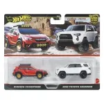 Jucarii, Copii si Bebe - Jucarii si jocuri - Vehicule si jucarii cu telecomanda - Masinute - Hot Wheels Premium Set 2 Masinute Metalice Subaru Crosstrek Si Toyota 4runner  2018 Scara 1 La 64 - Infinity.ro