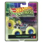 Jucarii, Copii si Bebe - Jucarii si jocuri - Vehicule si jucarii cu telecomanda - Masinute - Hot Wheels Monster Truck Glow In The Dark Masinuta Podium Crasher Scara 1 La 64 - Infinity.ro
