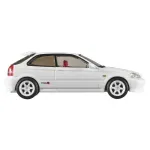 Jucarii, Copii si Bebe - Jucarii si jocuri - Vehicule si jucarii cu telecomanda - Masinute - Hot Wheels Premium Real Riders Masinuta Metalica Honda Civic Type R Ek9 Scara 1 La 43 - Infinity.ro
