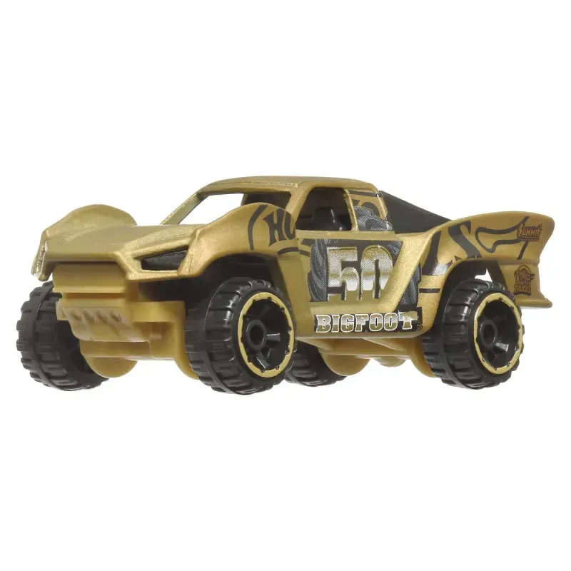 Jucarii, Copii si Bebe - Jucarii si jocuri - Vehicule si jucarii cu telecomanda - Masinute - Hot Wheels Monster Truck 50 Bigfoot Set 11 Vehicule Trophy Champions - Infinity.ro