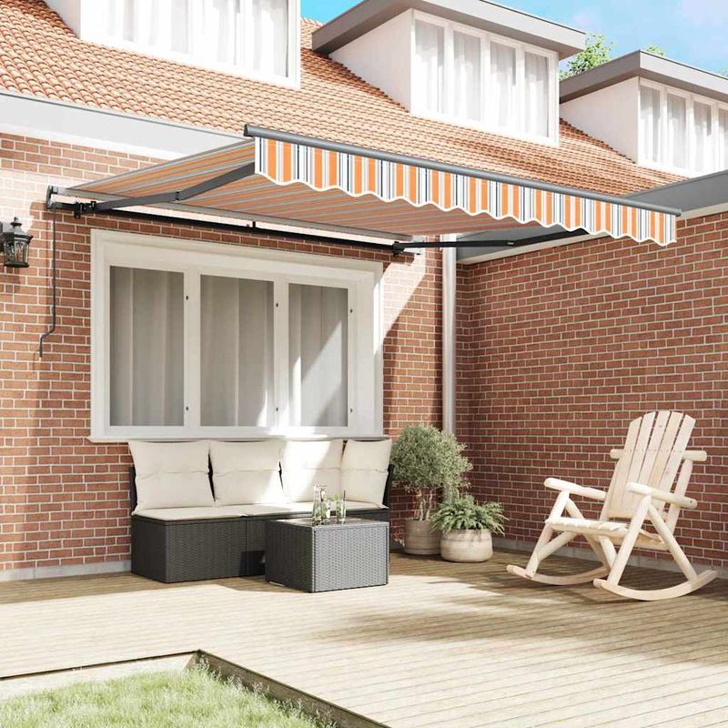 Casa si Gradina - Gradina si terasa - Umbrele si pavilioane - Pavilioane - Cortina Retractabila Manual Multicolour 300 x 250 cm tesatura - Infinity.ro
