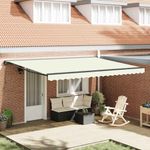 Casa si Gradina - Gradina si terasa - Umbrele si pavilioane - Pavilioane - Cortina Retractabila Manual Crem 450x300 cm tesatura - Infinity.ro