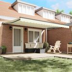 Casa si Gradina - Gradina si terasa - Umbrele si pavilioane - Pavilioane - Cortina Retractabila Manual Crem 450x300 cm tesatura - Infinity.ro