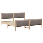 Casa si Gradina - Mobilier - Paturi si accesorii - Paturi - Cadru de pat Maroniu si taupe 180 x 200 cm Lemn masiv de pin - Infinity.ro