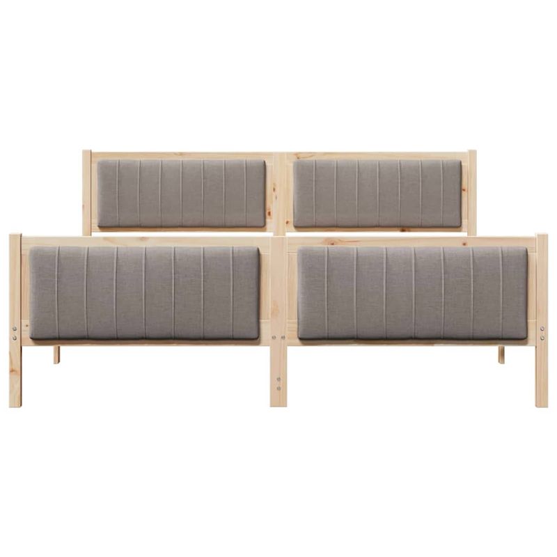 Casa si Gradina - Mobilier - Paturi si accesorii - Paturi - Cadru de pat Maroniu si taupe 180 x 200 cm Lemn masiv de pin - Infinity.ro