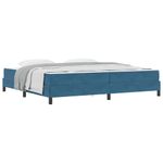 Casa si Gradina - Mobilier - Paturi si accesorii - Paturi - Pat boxspring cu saltea Albastru inchis 200 x 210 cm Catifea - Infinity.ro