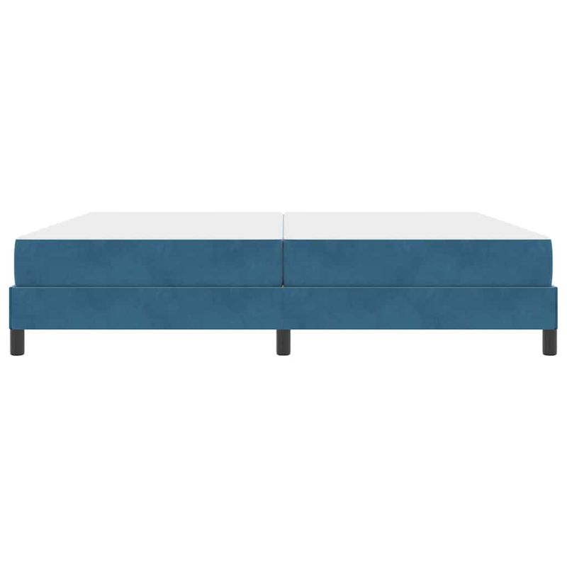 Casa si Gradina - Mobilier - Paturi si accesorii - Paturi - Pat boxspring cu saltea Albastru inchis 200 x 210 cm Catifea - Infinity.ro