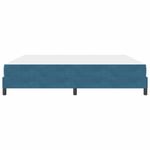Casa si Gradina - Mobilier - Paturi si accesorii - Paturi - Pat boxspring cu saltea Albastru inchis 200 x 210 cm Catifea - Infinity.ro