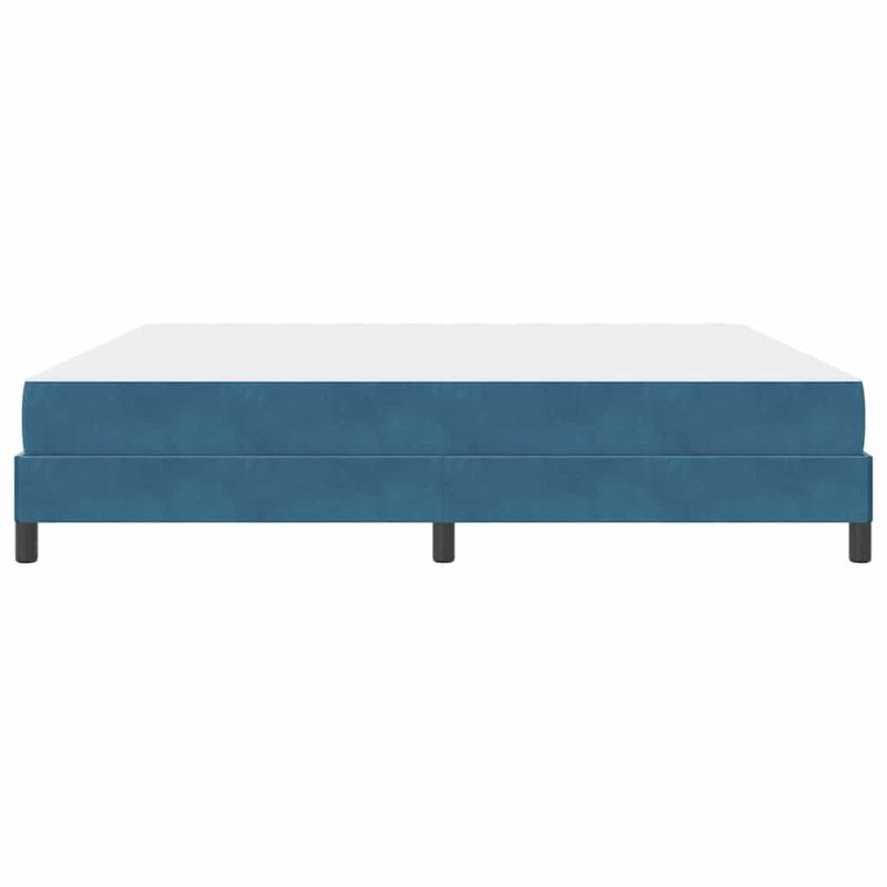 Casa si Gradina - Mobilier - Paturi si accesorii - Paturi - Pat boxspring cu saltea Albastru inchis 200 x 210 cm Catifea - Infinity.ro