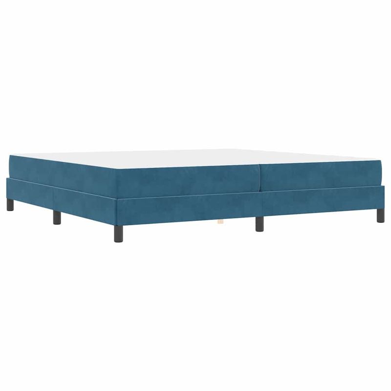 Casa si Gradina - Mobilier - Paturi si accesorii - Paturi - Pat boxspring cu saltea Albastru inchis 200 x 210 cm Catifea - Infinity.ro