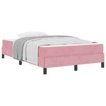 Casa si Gradina - Mobilier - Paturi si accesorii - Paturi - Pat boxspring cu saltea cu saltea Roz 120 x 210 cm Catifea - Infinity.ro